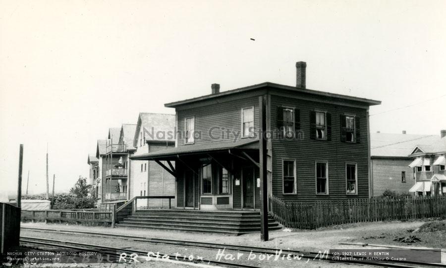 Postcard: Boston, Revere Beach & Lynn Railroad Station, Harborview, Massachusetts